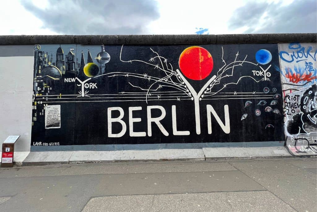 The Berlin Wall is one of the city's most historical landmarks.