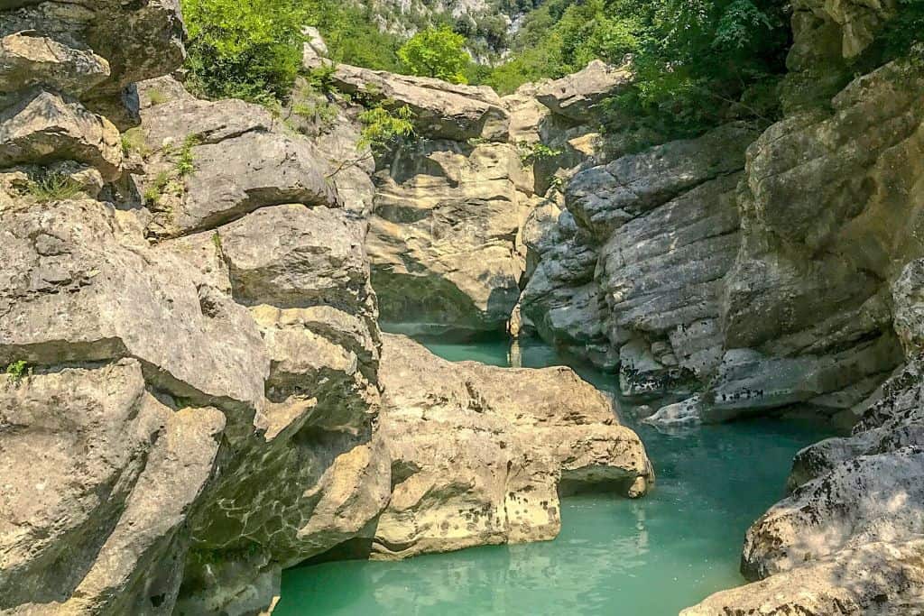 Erzeni river and canyon are one of the prime day trips from Tirana for nature and water lovers!