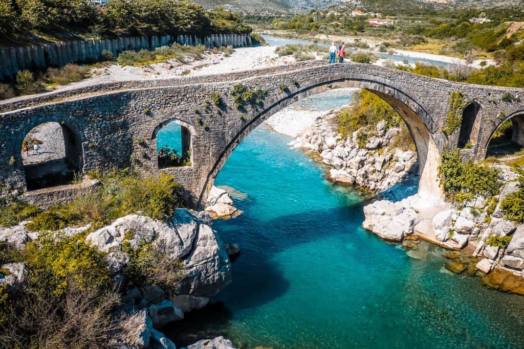 The Mesi Bridge located in Shkoder.