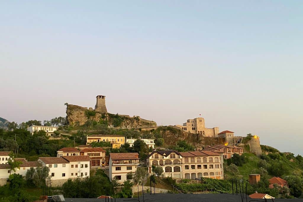 The Kruja Castle offers great views of the surrounding area and is one of the most historic castles in Albania. This makes it one of the great day trips from Tirana.