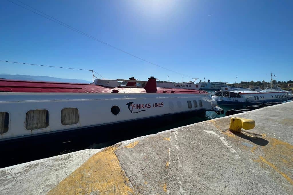 The easiest way to get from Corfu to Saranda is by taking the ferry.