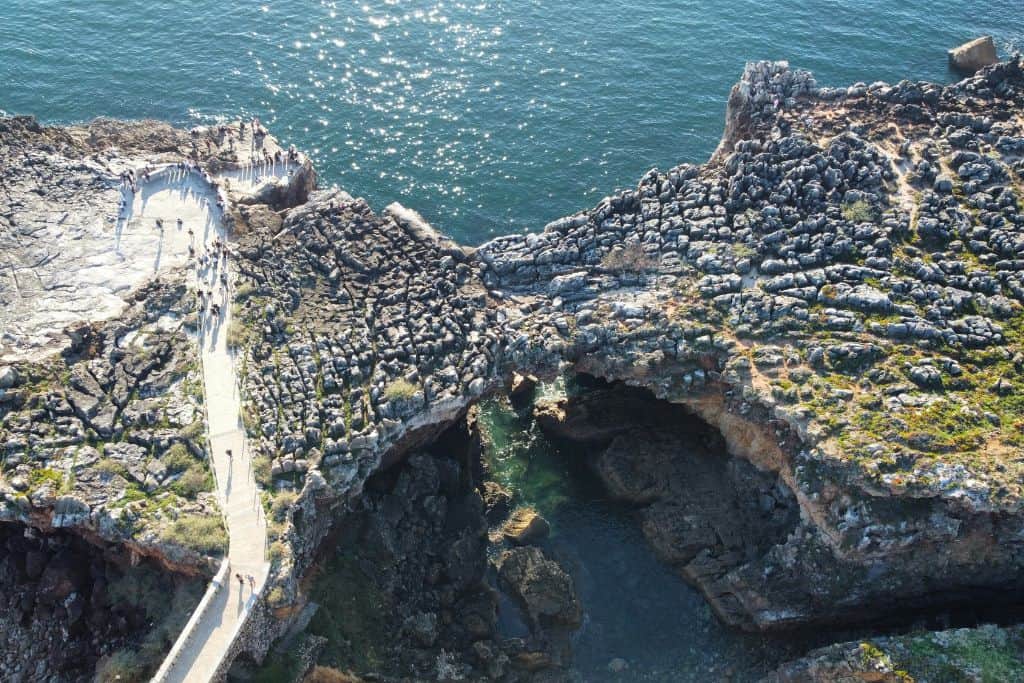 Cascais is very close to Sintra and worth a visit to see sites like the Boca do Inferno.