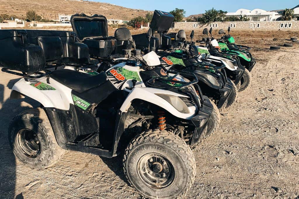 Santorini ATV Tours are a great experience to see hidden gems.