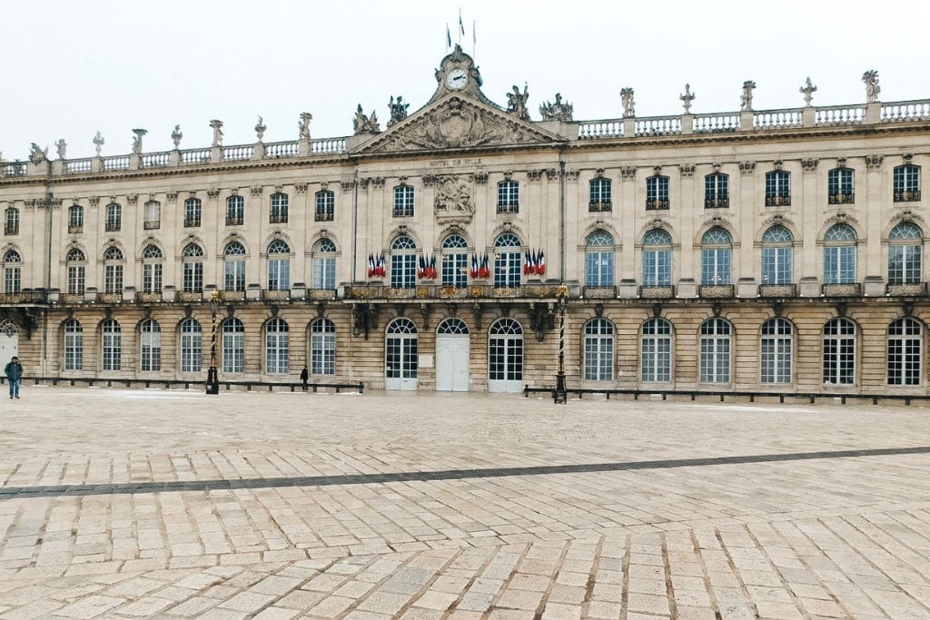 One of the beautiful 18th century buildings at Place Stanislas