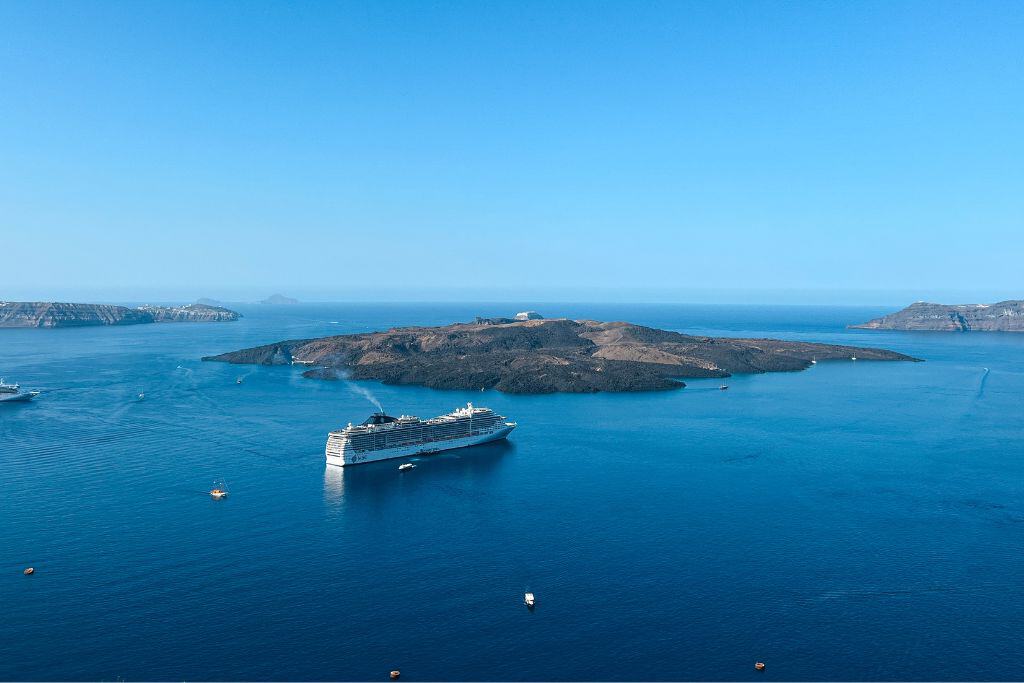 The Santorini caldera view is one-of-a-kind!