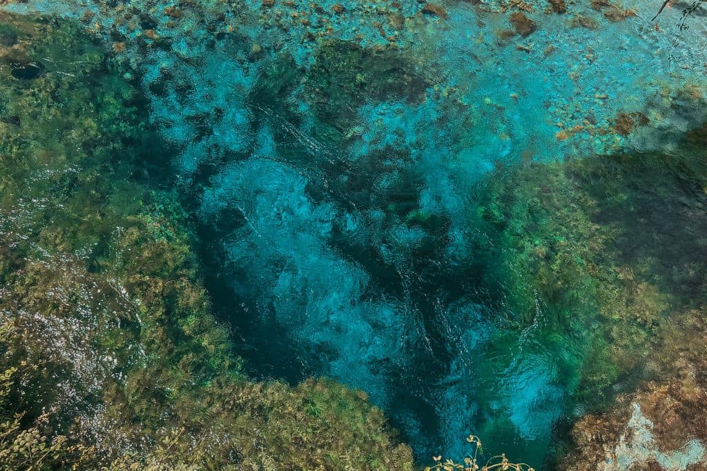 The Blue Eye of Albania is a popular water spring