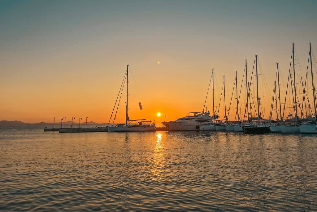 Sunsets in Naxos Chora are picture-perfect