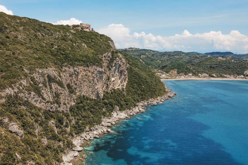 Porto Timoni has some of the best views in Corfu