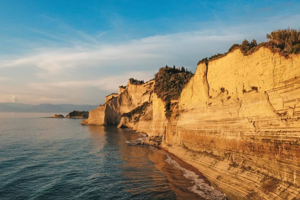 Logas Sunset beach is one of the best sunset locations on the island.