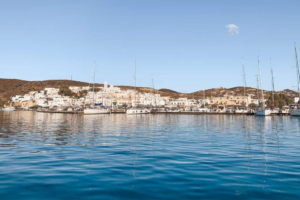 Adamas is the main port village on the island